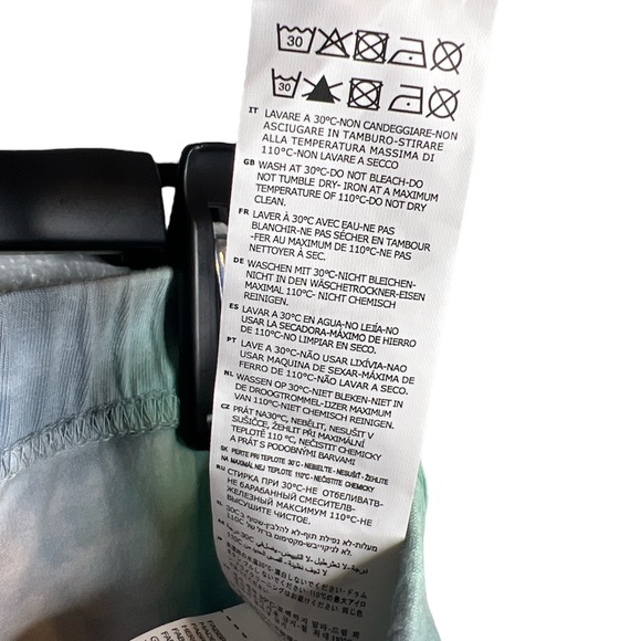 NWT Kappa Italian Sports Brand Apparel Tie Dye Athleisure Leggins - Picture 6 of 7